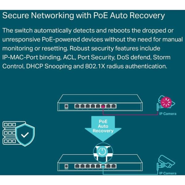 TP Link TL SG2008P 8 Port Gigabit Smart Managed PoE Switch-4