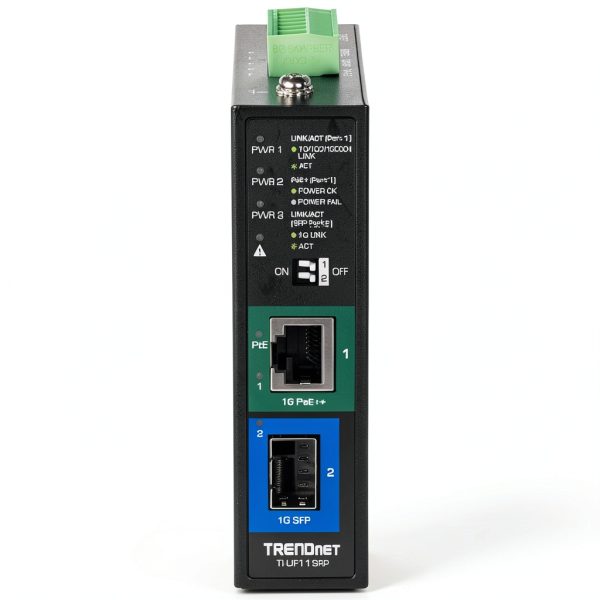 Trendnet Industrial SFP to Gigabit PoE++ Media Converter 95W-4
