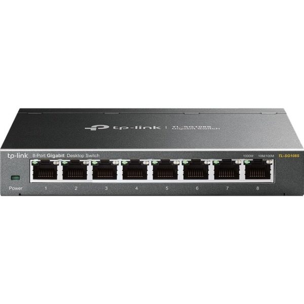 TP-Link 8-Port Gigabit Switch Desktop Metal Fanless Design-0
