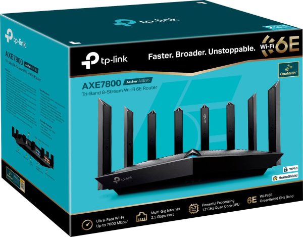 TP-Link Archer AXE95 Tri-Band Wi-Fi 6E Router for Gaming-6