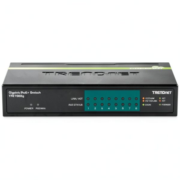 TRENDnet 8 Port Gigabit PoE Switch Metal Sturdy Plug Play-7