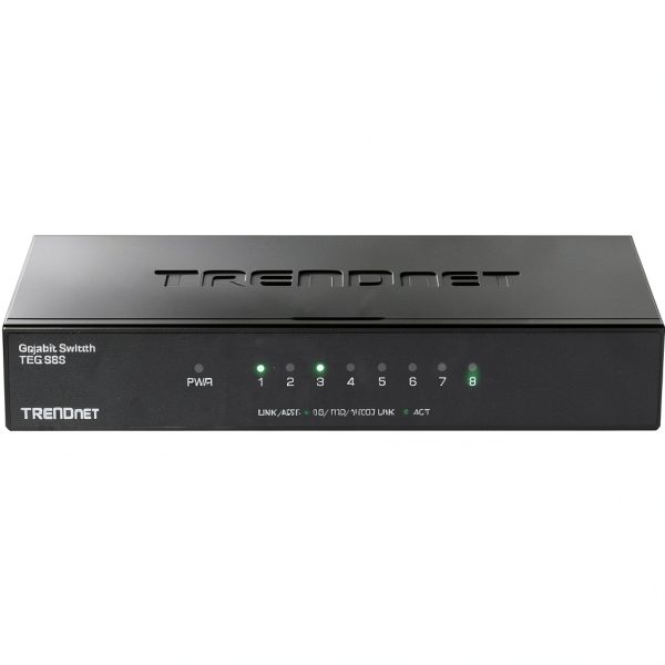 TRENDnet 8 Port Gigabit Desktop Switch Metal Fanless Design-6