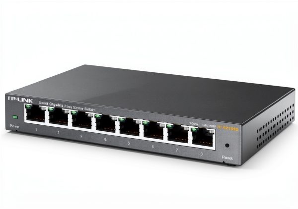 TP Link 8 Port Gigabit Smart Ethernet Switch Metal Gray-2