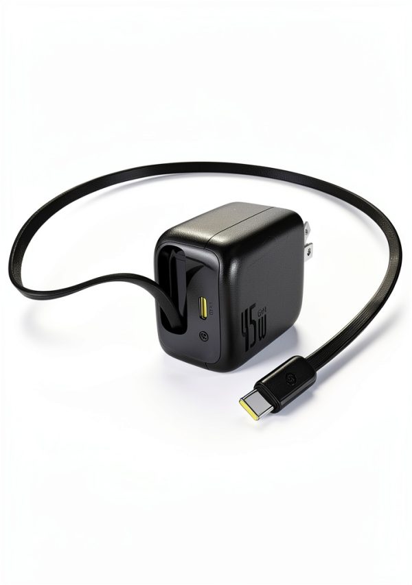 45W Dual Port Charger Retractable Cable BPS 30 Power-2