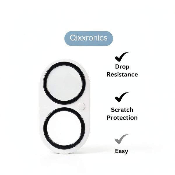 Qixxronics iPhone 17 Camera Lens Protector Clear Tempered-3