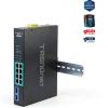 Trendnet 10 Port Industrial Gigabit PoE Switch DIN Rail-0