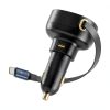 Pavo 30W Car Charger Retractable Cable Dual Port Fast-1