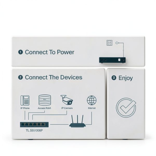 TP-Link 6-Port PoE Switch 4 PoE+ Ports 67W Budget-5