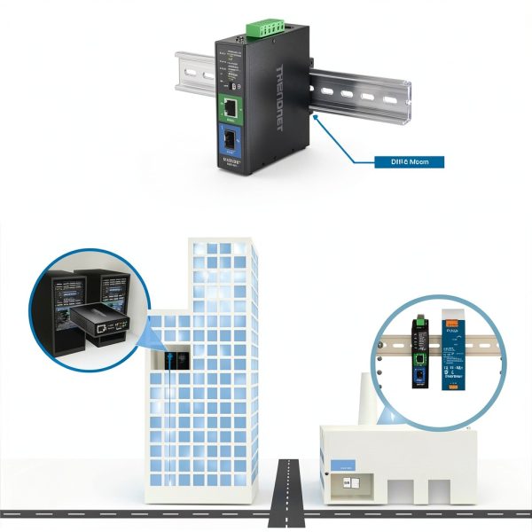 TRENDnet Industrial SFP to Gigabit PoE+ Media Converter-3
