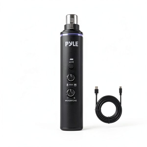 Pyle XLR to USB Adapter Digital Recording Phantom Power-2