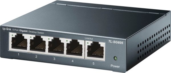 TP Link 5 Port Gigabit Switch Unmanaged Metal Home Office-0