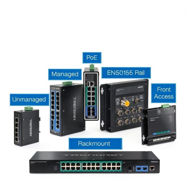 TRENDnet Industrial Gigabit L2 Managed PoE+ DIN Rail Switch-3