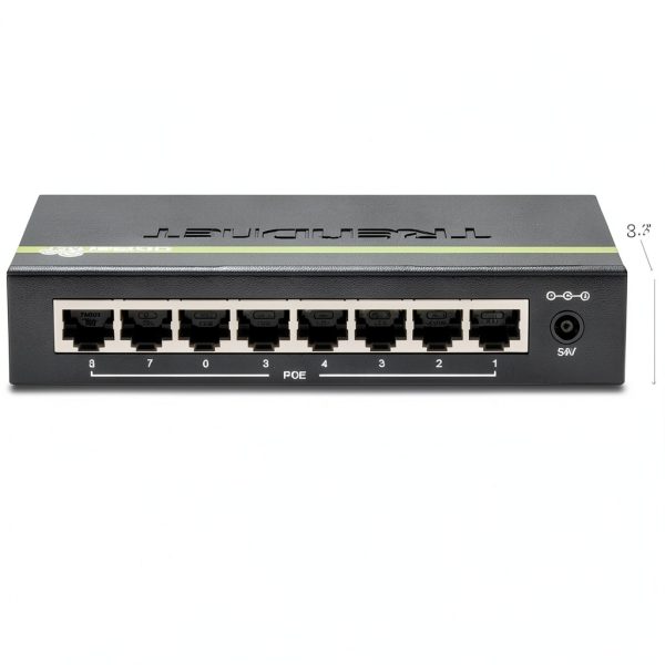 TRENDnet 8 Port Gigabit PoE Switch Metal Sturdy Plug Play-4