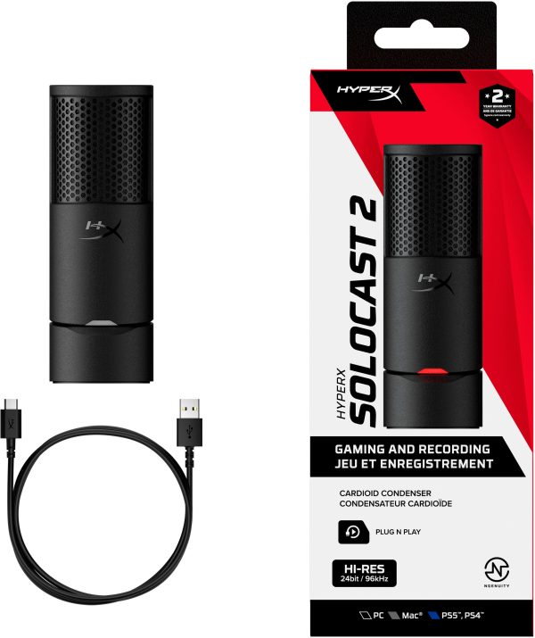HyperX SoloCast 2 USB Microphone for Gamers and Creators-16