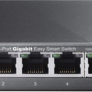 TP Link 5 Port Gigabit Smart Ethernet Switch Metal Gray-0