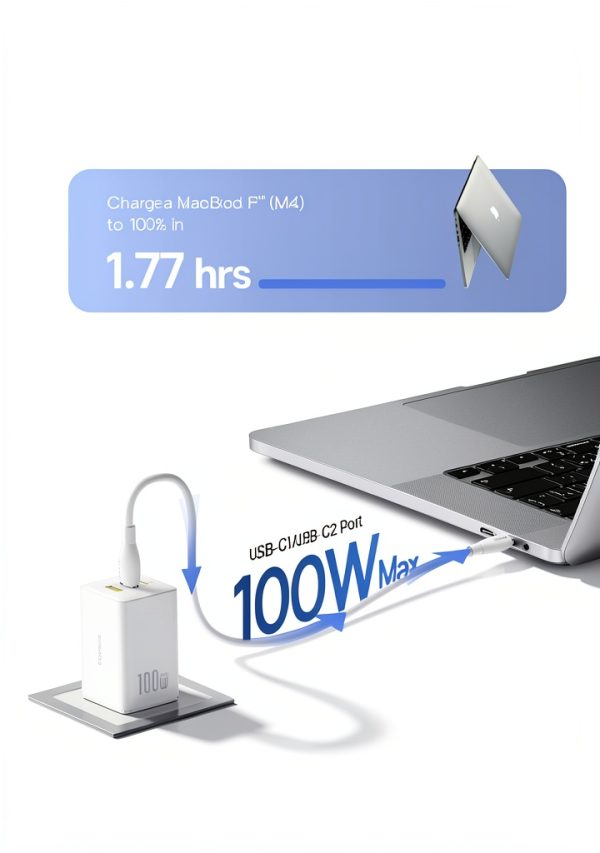 Baseus 100W GaN Charger Fast Charging Portable Design-1
