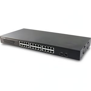 Intellinet 24 Port Gigabit Ethernet Switch SFP Rackmount-0