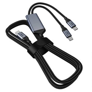 Baseus USB C Splitter Cable Power Bank Accessory PPADM65 S-0