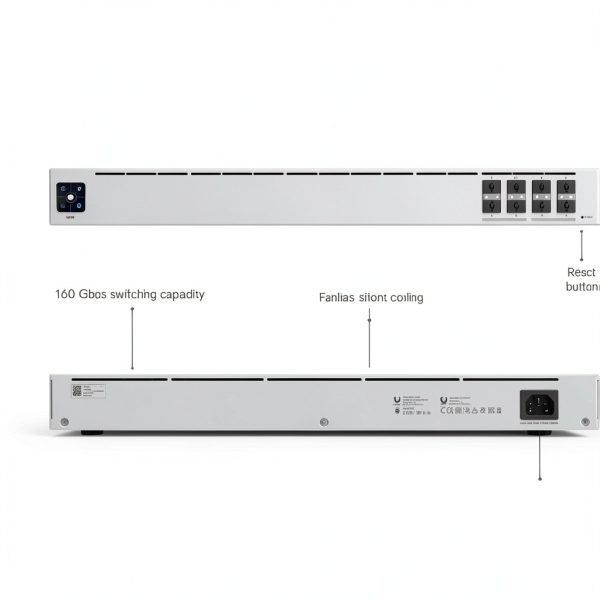 Ubiquiti 8 Port 10G SFP Managed Aggregation Switch Gray-4