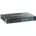TRENDnet 18 Port Gigabit PoE Switch 16 PoE Ports 2 SFP Slots-0