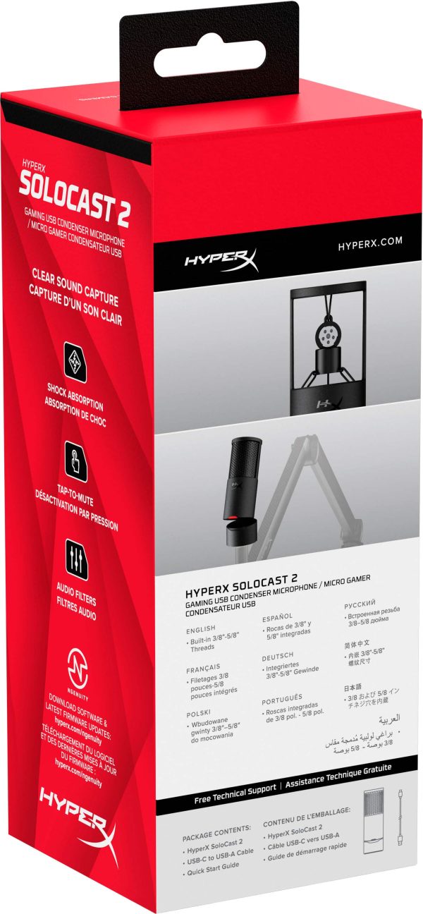 HyperX SoloCast 2 USB Microphone for Gamers and Creators-18