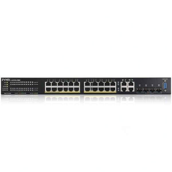 Zyxel GS2220 Managed Switch 24 Port PoE Cloud Management-0