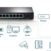 TP Link 8 Port Gigabit Unmanaged PoE Switch Black-4