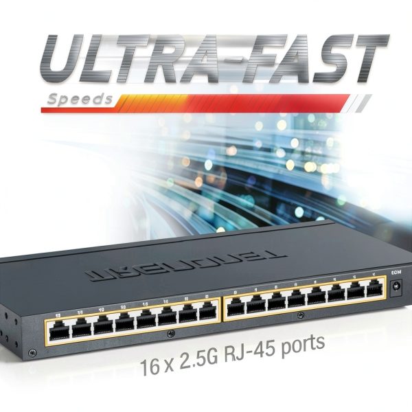 TRENDnet 16 Port Unmanaged 2 5G Switch Fanless Design-5