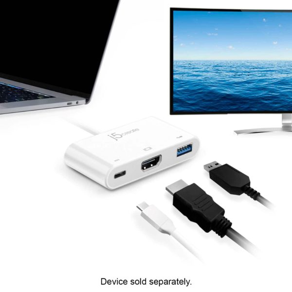 JCA379 USB C to HDMI Adapter with USB 3.0 and Power Delivery-4