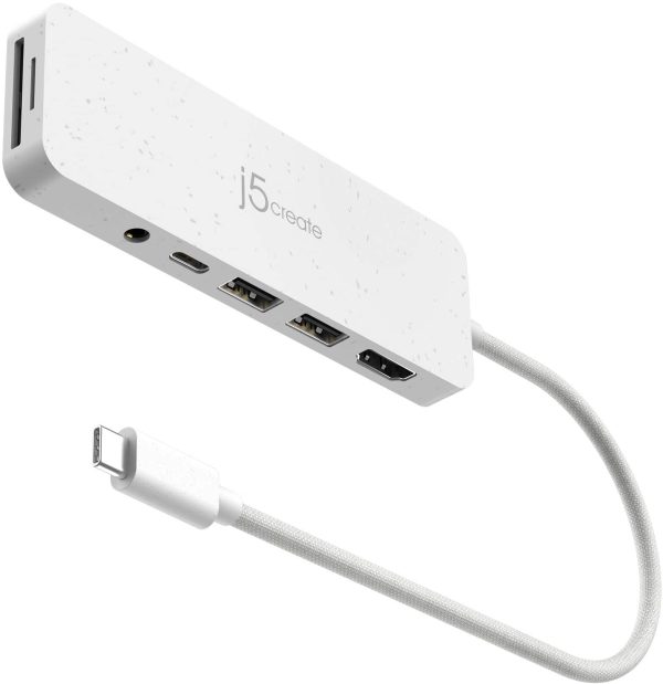 JCD373E USB-C Hub Multi-Port Adapter Power Delivery 4K HDMI-0