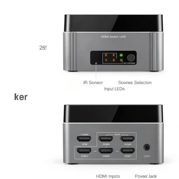 SIIG HDMI 2.0 Switch 5 Port 4K 60Hz HDR Remote-1