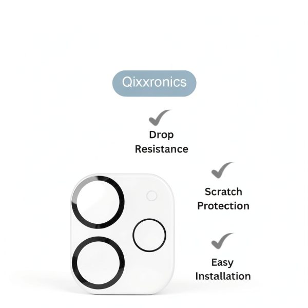 Qixxronics iPhone 11 Camera Lens Protector Tempered Glass-3