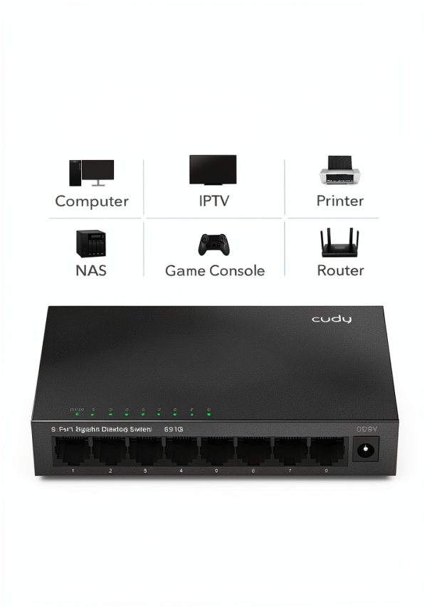 Cudy GS108 8 Port Gigabit Unmanaged Network Switch Metal-2