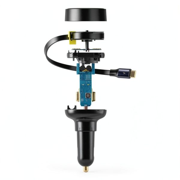 Pavo 30W Car Charger Retractable Cable Dual Port Fast-2