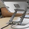 Aluminum Laptop Stand Foldable Multi Angle USB C Dock-3