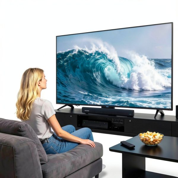 TOPVISION 50W Sound Bar Bluetooth 54 Subwoofer TV Audio-6