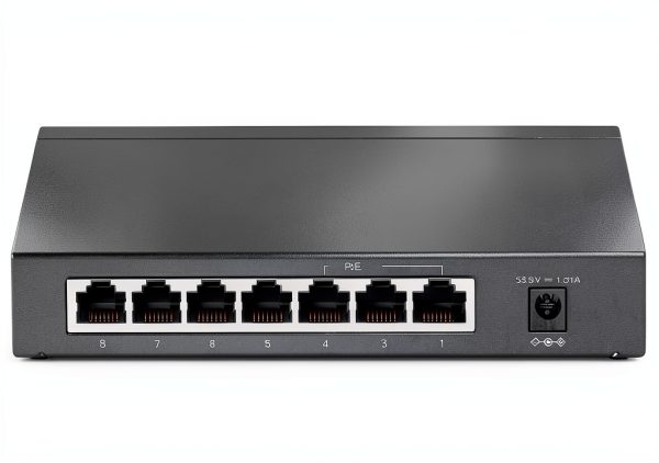 TP Link 8 Port Gigabit Unmanaged PoE Switch Black-1