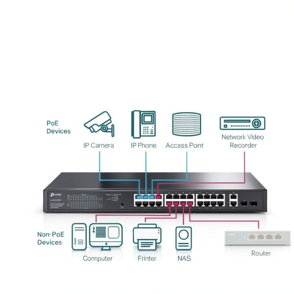 TP-Link 28 Port Gigabit Easy Smart Switch PoE+-1