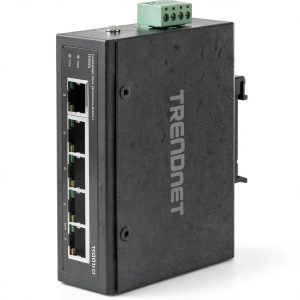 TRENDnet Industrial Fast Ethernet DIN Rail Switch 5 Port-0
