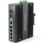 TRENDnet Industrial Gigabit PoE Switch DIN Rail IP30-0