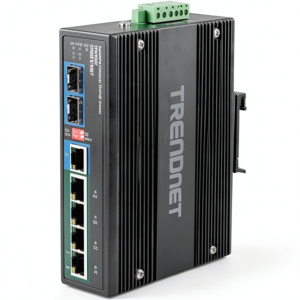 TRENDnet Industrial Gigabit PoE Switch DIN Rail IP30-0