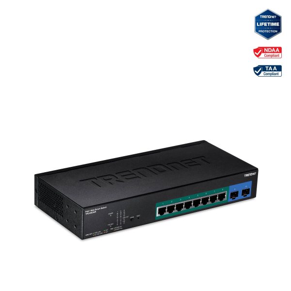 Trendnet Gigabit Web Smart PoE Switch 8 Ports SFP-9