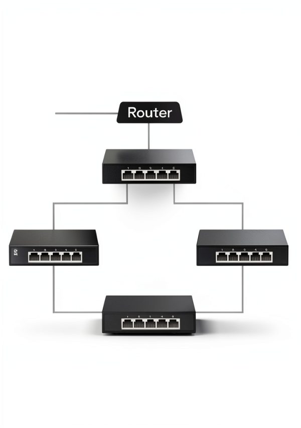 Cudy 5 Port Multi Gigabit Ethernet Switch Metal Fanless-4