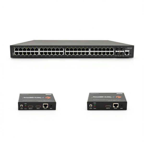 J Tech Digital 48 Port Gigabit PoE Switch AV Over IP-5