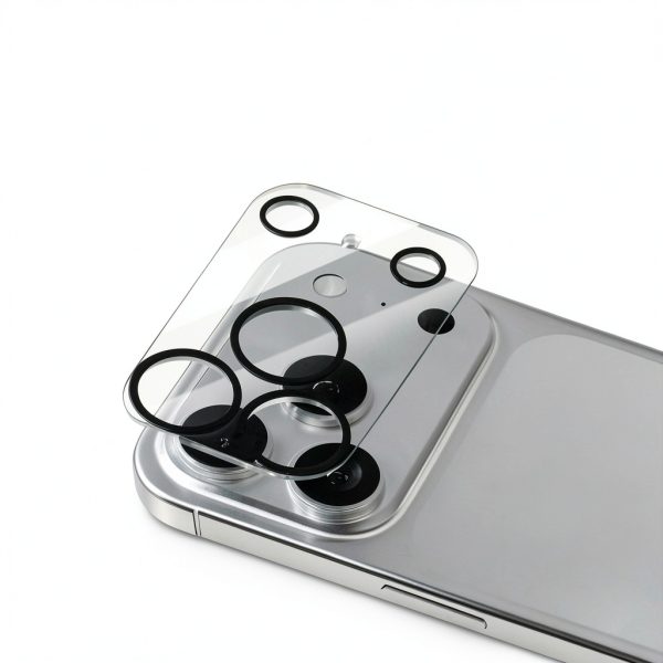 Qixxronics iPhone Camera Lens Protector Clear Tempered Glass-1
